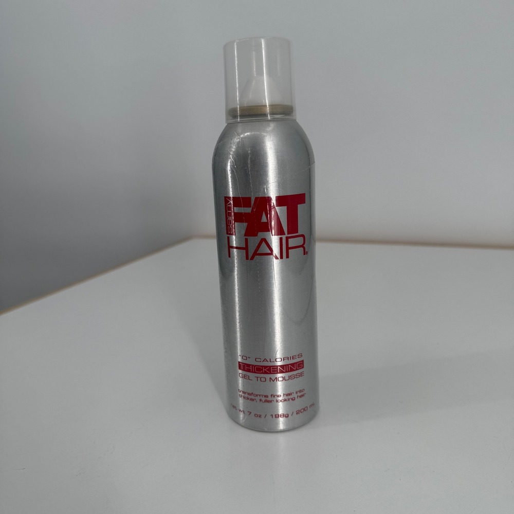 Samy Fat Hair 0 Calories Thickening‎ Gel to Mousse Hair Styling 7 oz